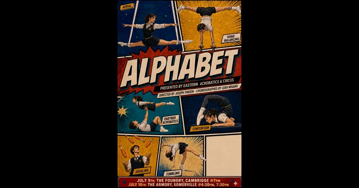 ALPHABET youth contemporary circus show poster